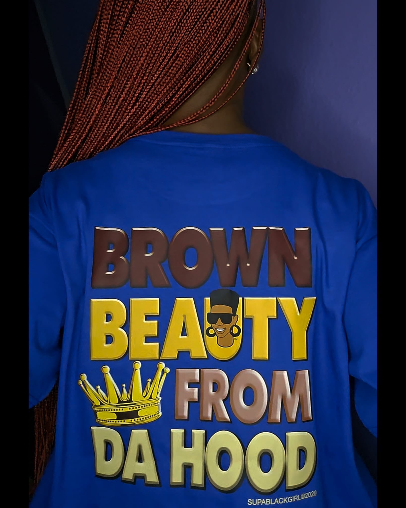 Smooth Like Butta Royal Blue T-shirt (Yellow)