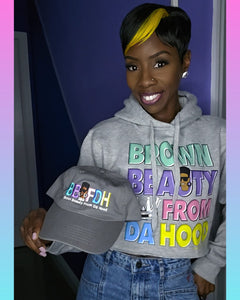 Brown Beauty From Da Hood Embroidered Hat