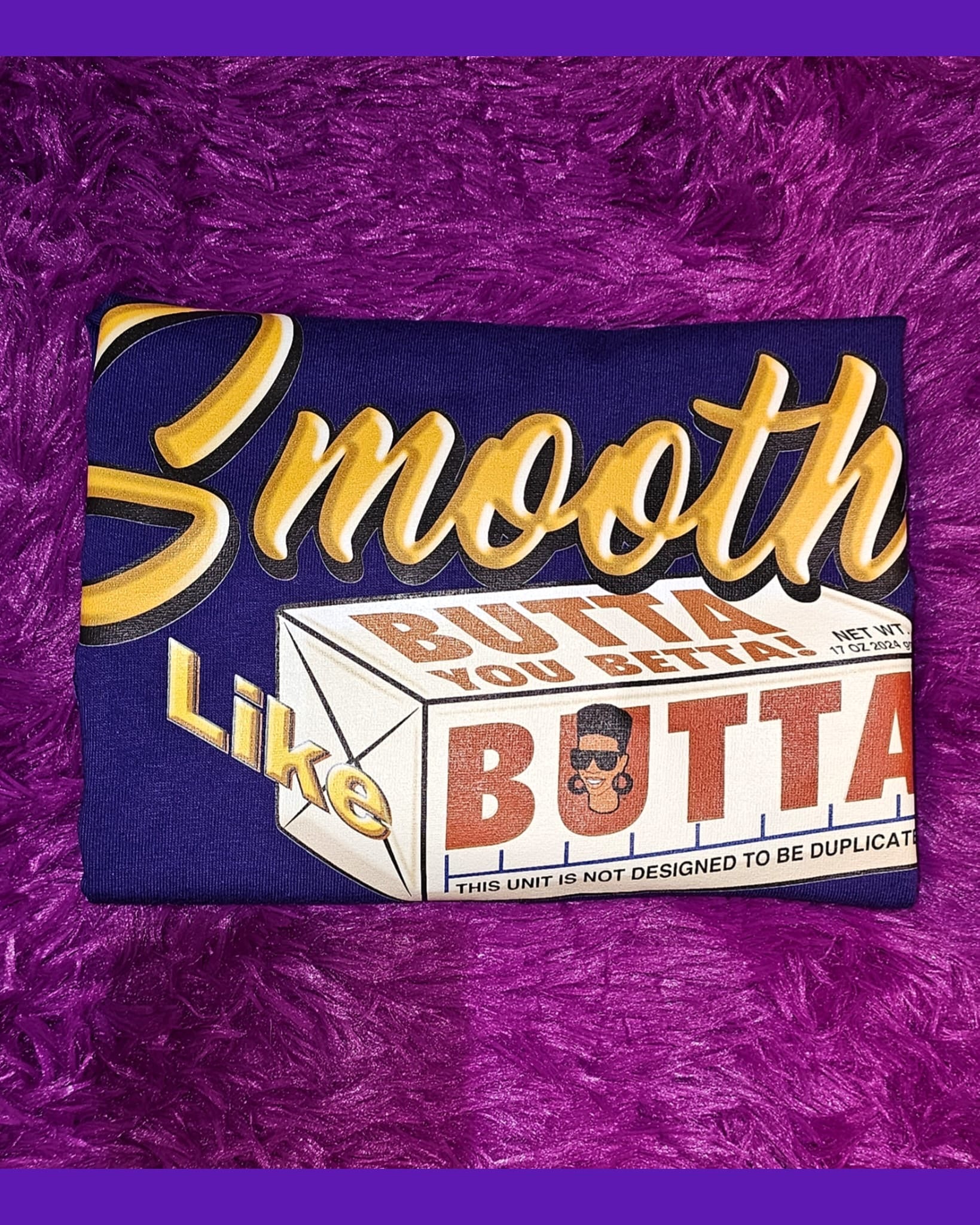 Smooth Like Butta: Purple & Gold